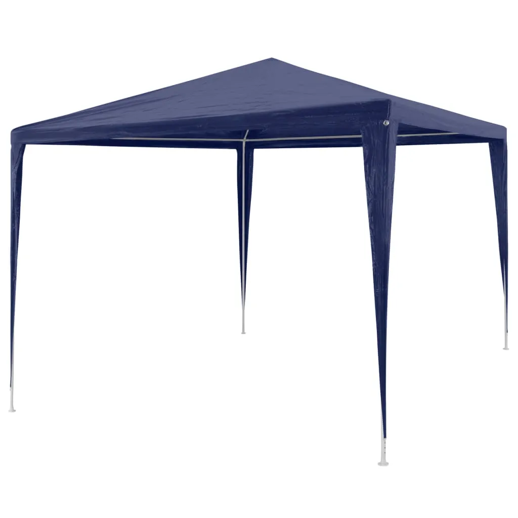 Blauer Gartenpavillon 3 x 3 x 2,5 m mit Stahlrahmen und Polyethylen-Dach