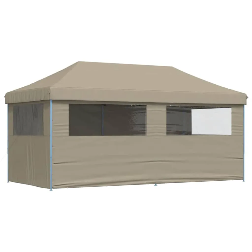 Pop-Up Party-Zelt 580x292x315 cm Taupe – Outdoor Eventzelt