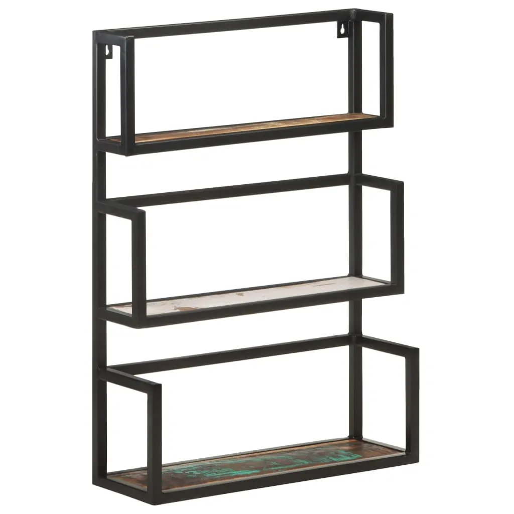 Wandregal 60x20x85 cm Altholz Massiv
