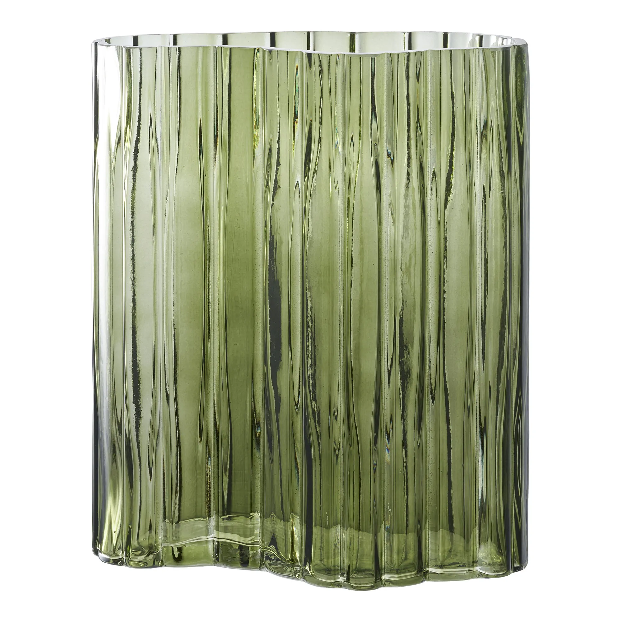 tinkaro Vase Glas 21 x 12 x 26,5 cm Rauchgrün