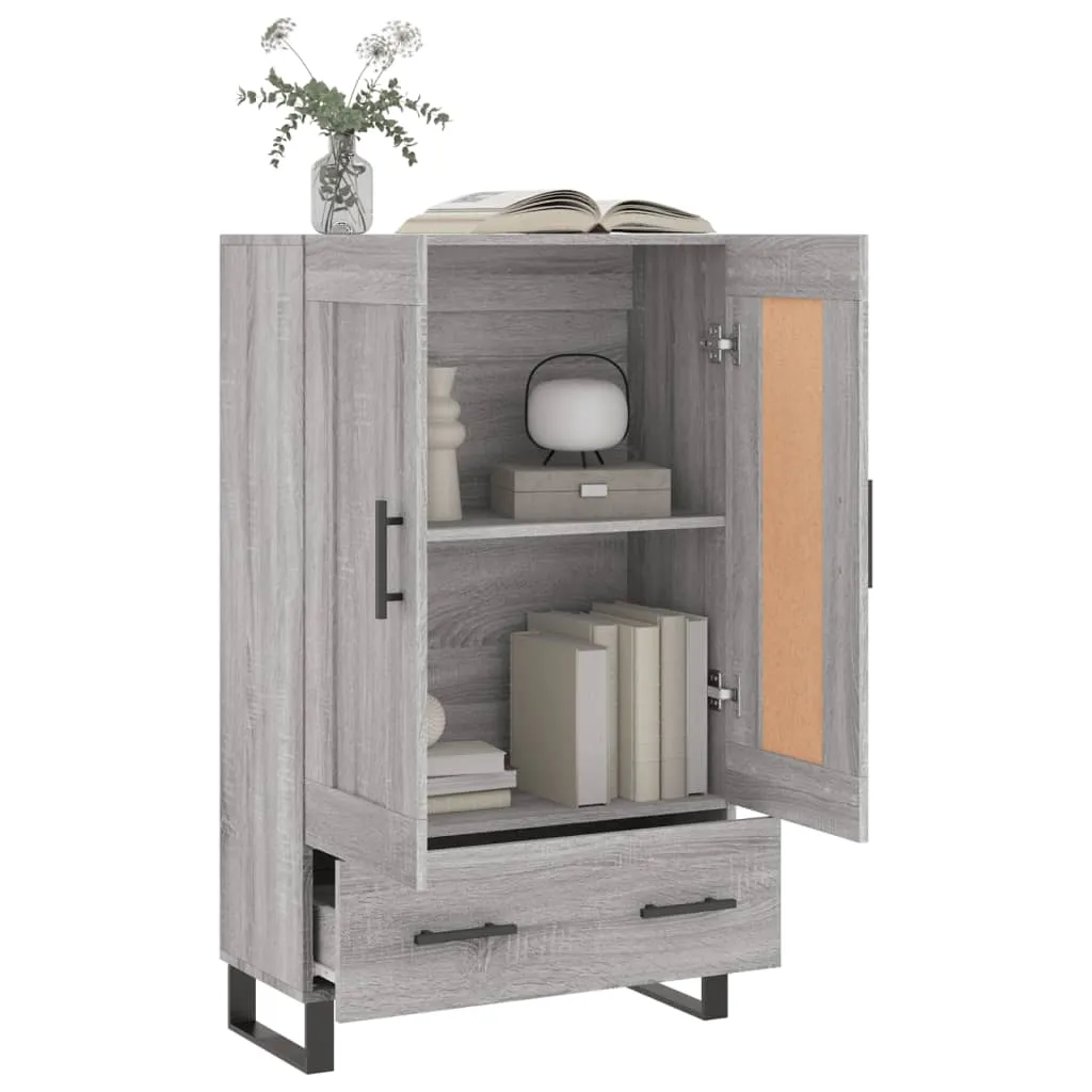 Highboard Grau Sonoma 69,5x31x115 cm Holzwerkstoff