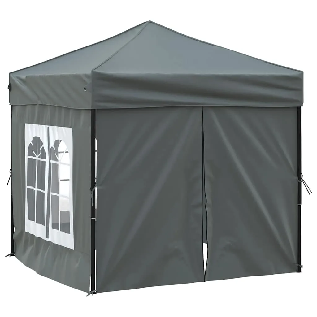 Faltbares Partyzelt 197,5 x 197,5 x 234 cm in Anthrazit