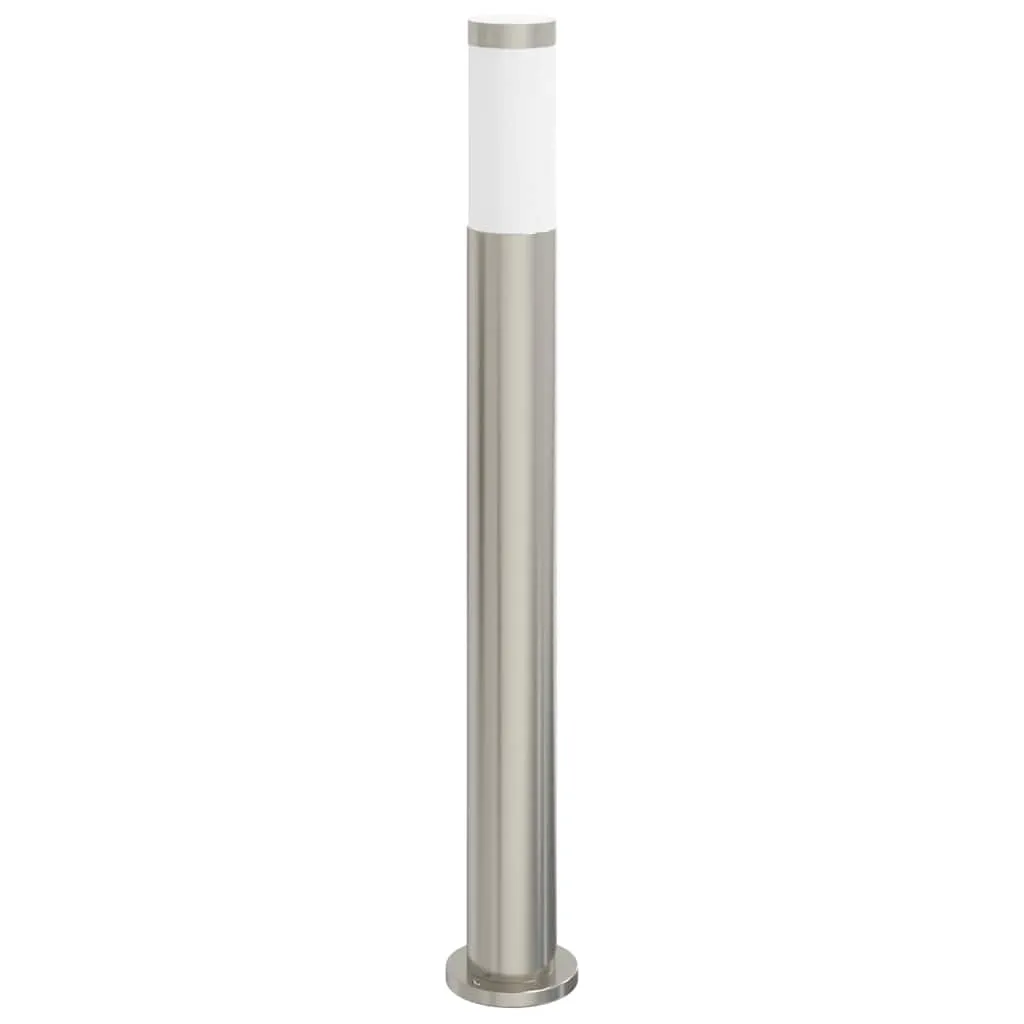 Pollerleuchte Silber 11 x 80 cm mit PIR-Bewegungssensor