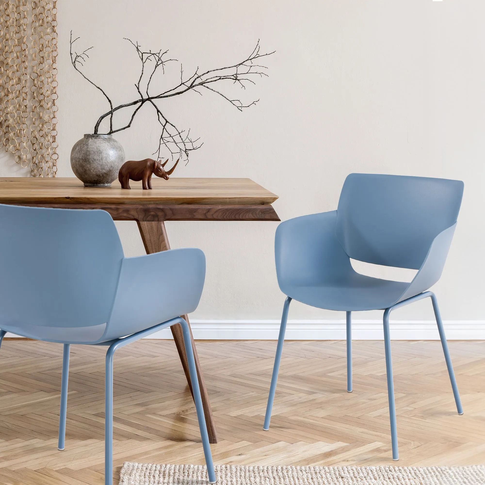 Stuhl Alpena 80x58x54 cm blau