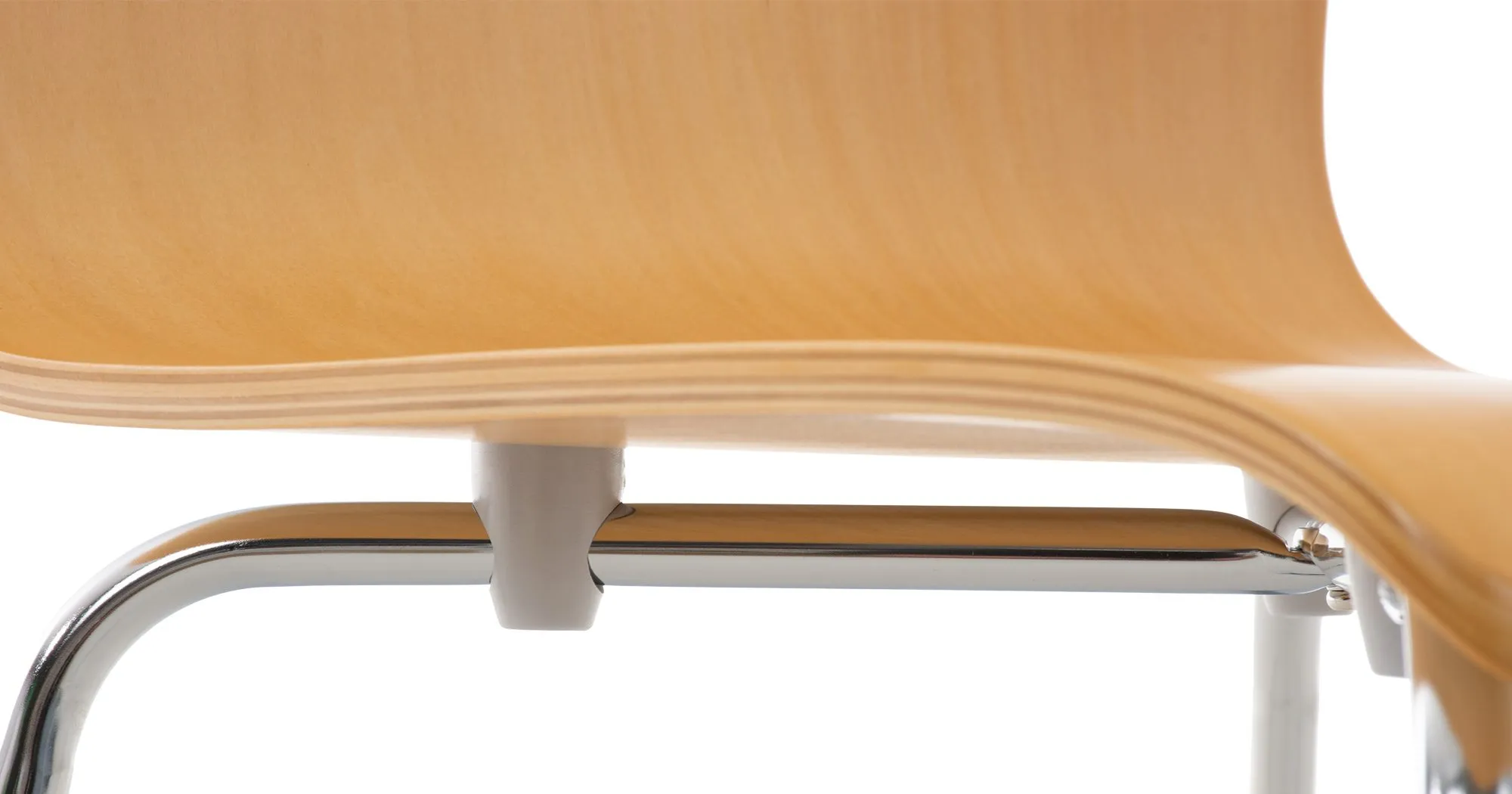 Besucherstuhl Pepe 4er Set 87x43x47 cm natura