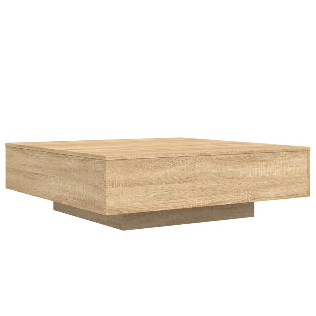 Moderner Couchtisch 100x100x31 cm in Sonoma-Eiche aus Holzwerkstoff