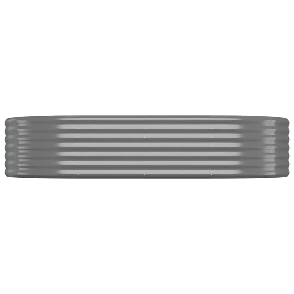 Hochbeet Verzinkter Stahl 175x100x36 cm Grau