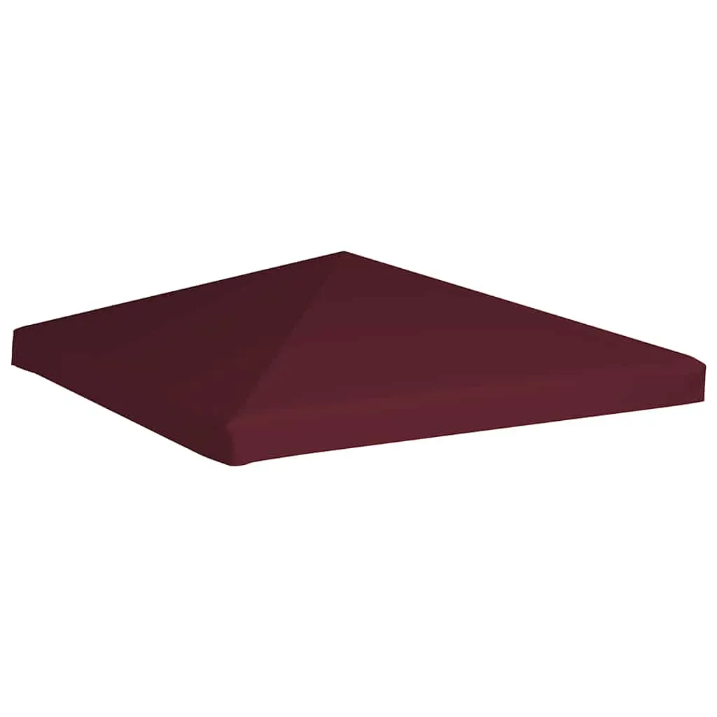 Pavillonabdeckung 3 x 3 m Bordeauxrot wasserdicht Polyester