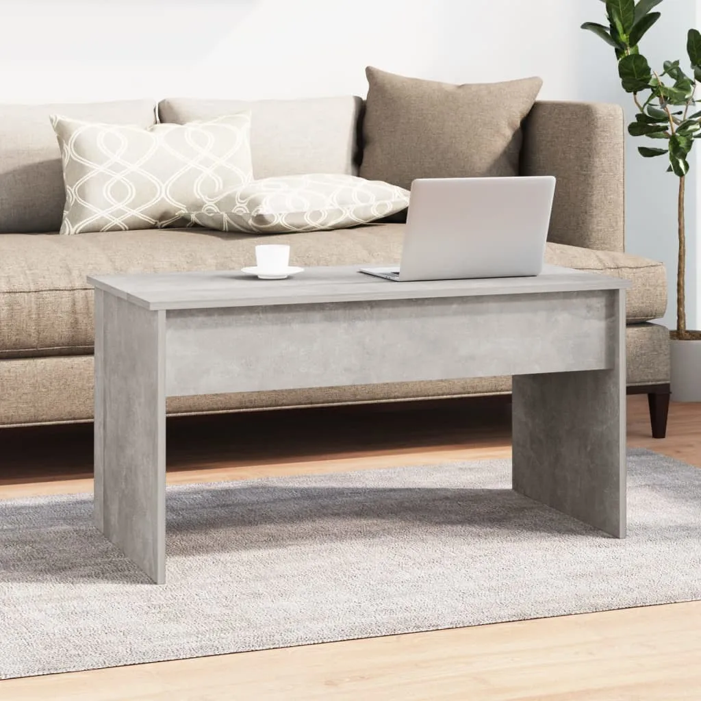 Höhenverstellbarer Couchtisch 102x50,5x52,5 cm in Betongrau