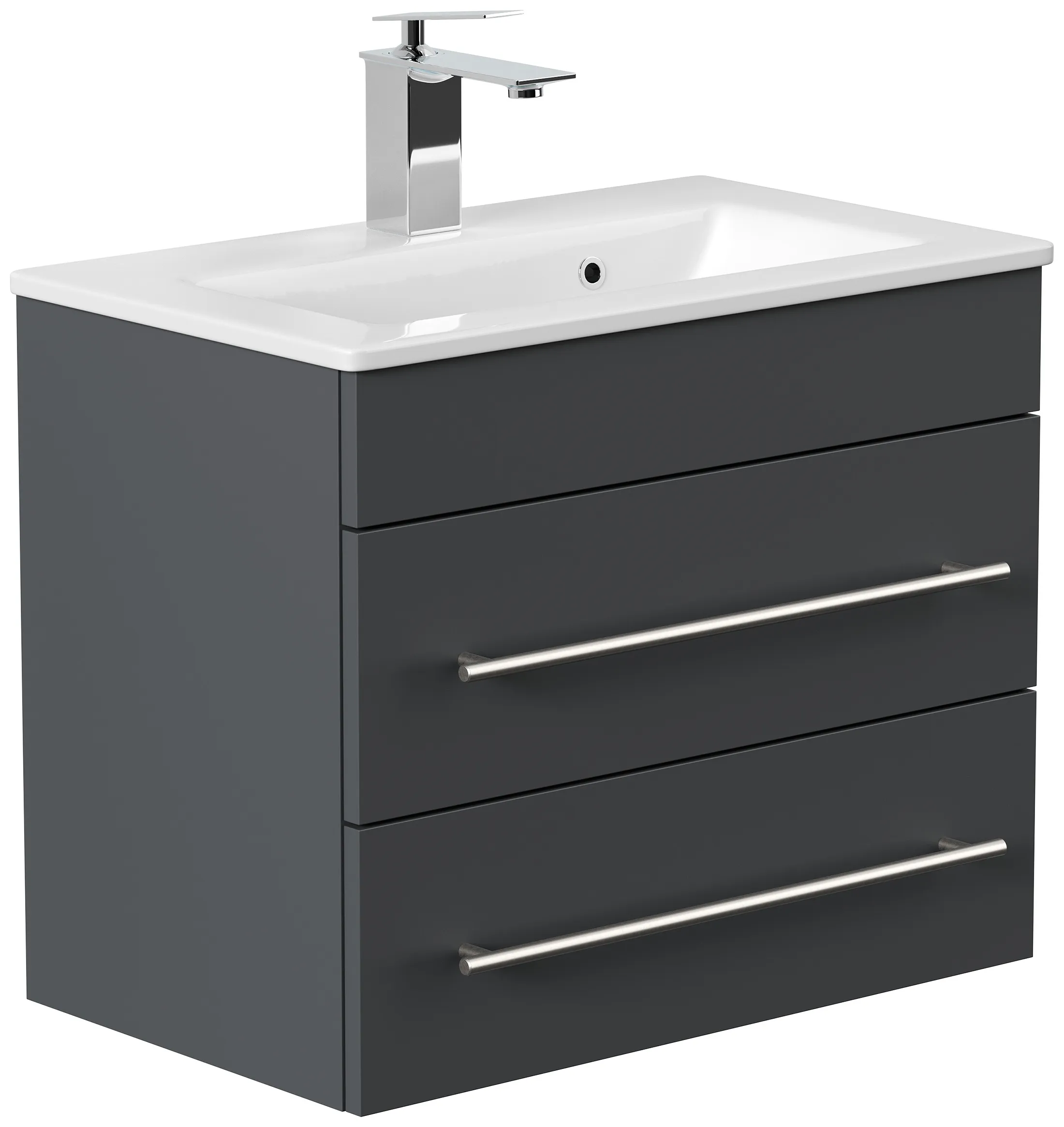 Badmöbel Portus 600 SlimLine grafit Badmöbel Portus 600 SlimLine grafit