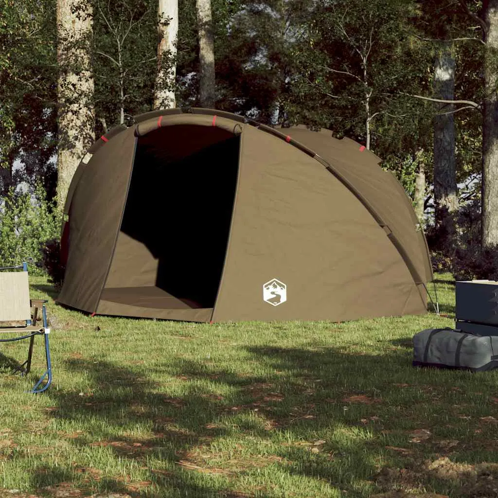 Angelzelt Campingzelt 307x290x170 cm Olivgrün wasserdicht
