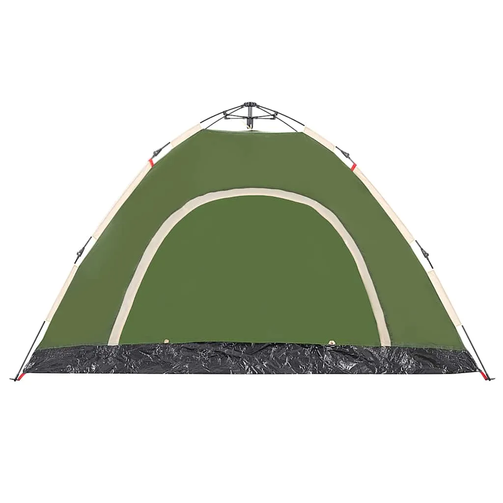 Campingzelt Grün 260 x 200 x 160 cm wasserdicht mit E-Anschluss