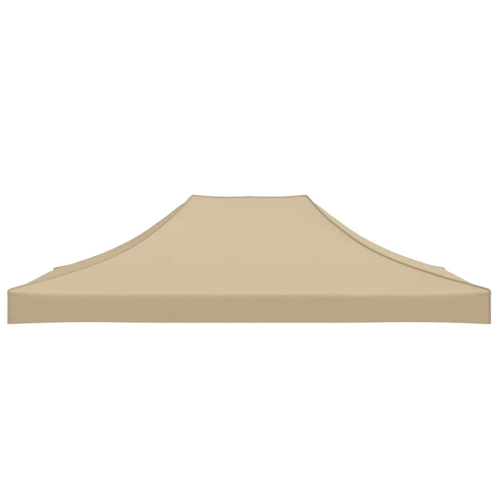 Partyzelt-Dach 4,3x2,9x1 m Beige UV- und wasserbeständig