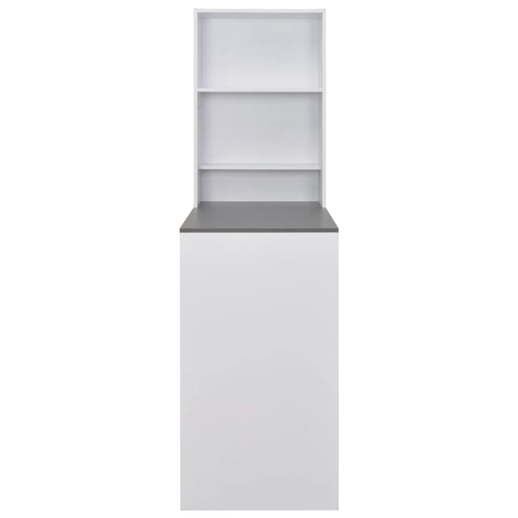 Bartisch mit Schrank Weiß 115x59x200 cm
