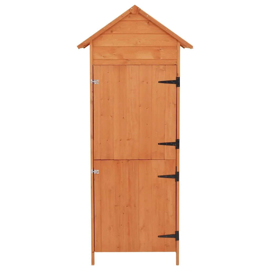 Kompakter Holzschrank 42,5 x 64 x 190 cm mit wasserdichtem Dach