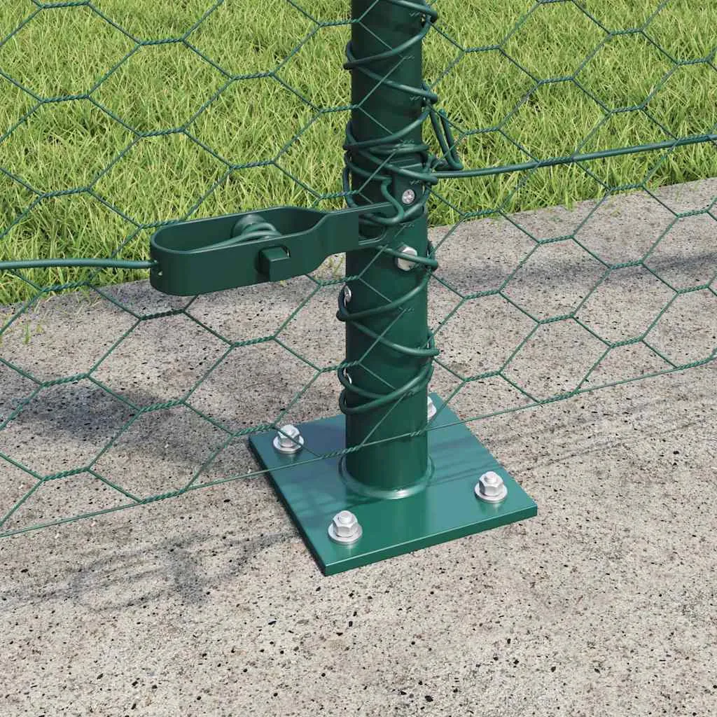 Outdoor-Geländerpfosten Set 2500 x 3,2 x 140 cm Grün