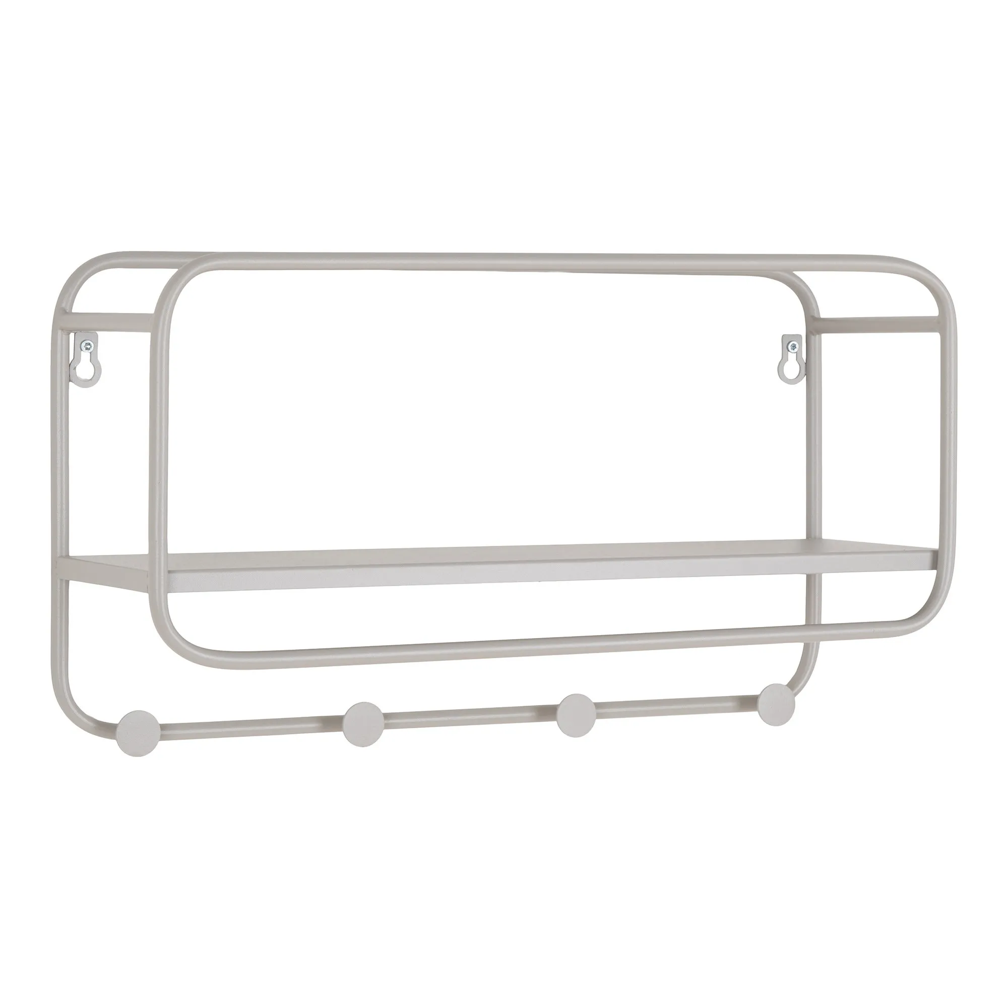 tinkaro Feira Hutablage Stahl 45x15x25 cm Grau