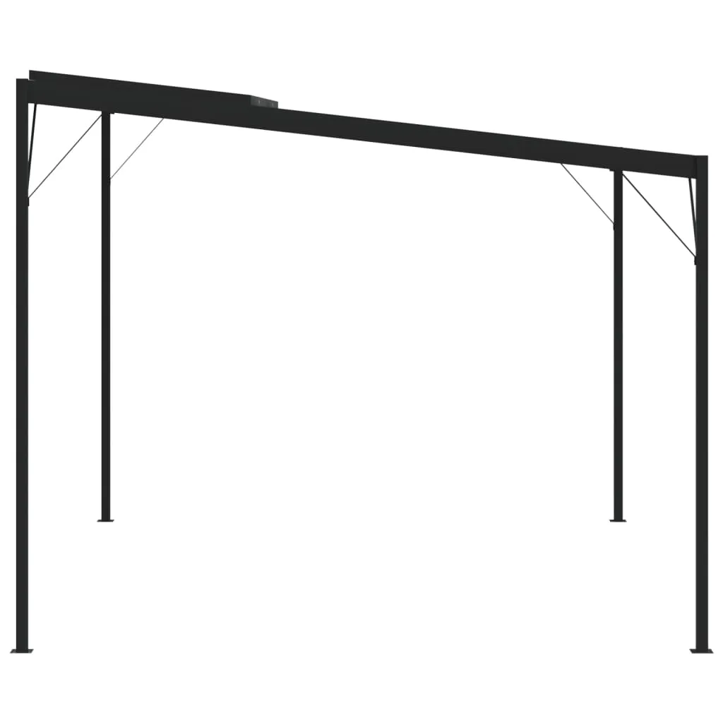 Pavillon mit Aluminium-Stahl-Gestell 396 x 294 x 246 cm Anthrazit