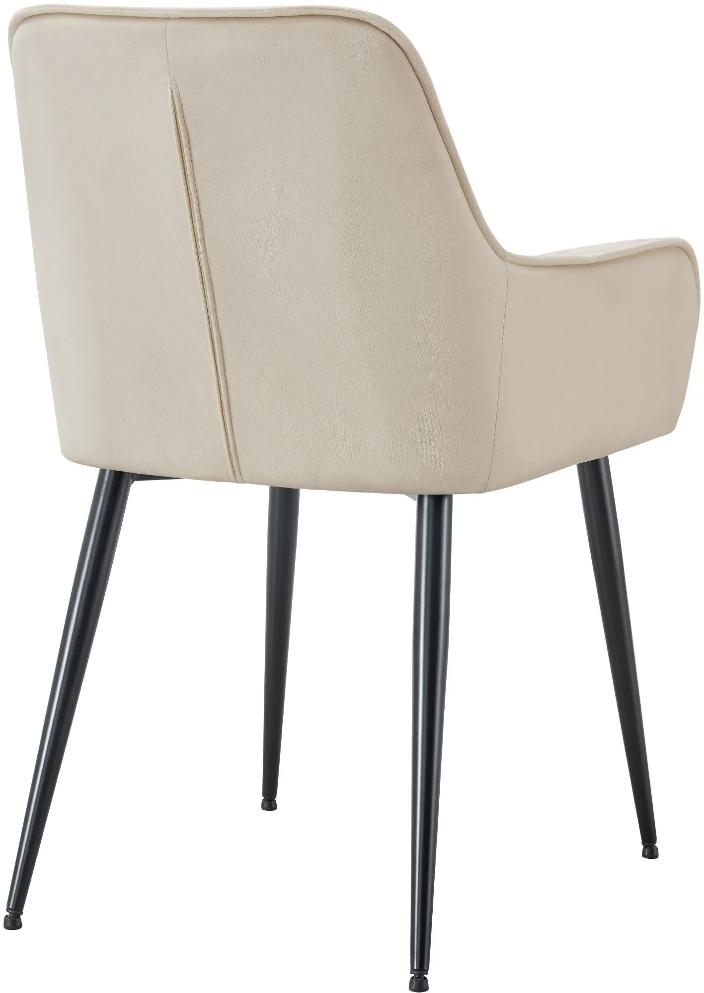 Esszimmerstuhl Ferndale Samt 62x58x86 cm creme