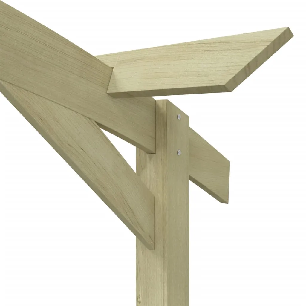 Gartenpergola aus kesseldruckimprägniertem Massivholz 180x210x40 cm grün