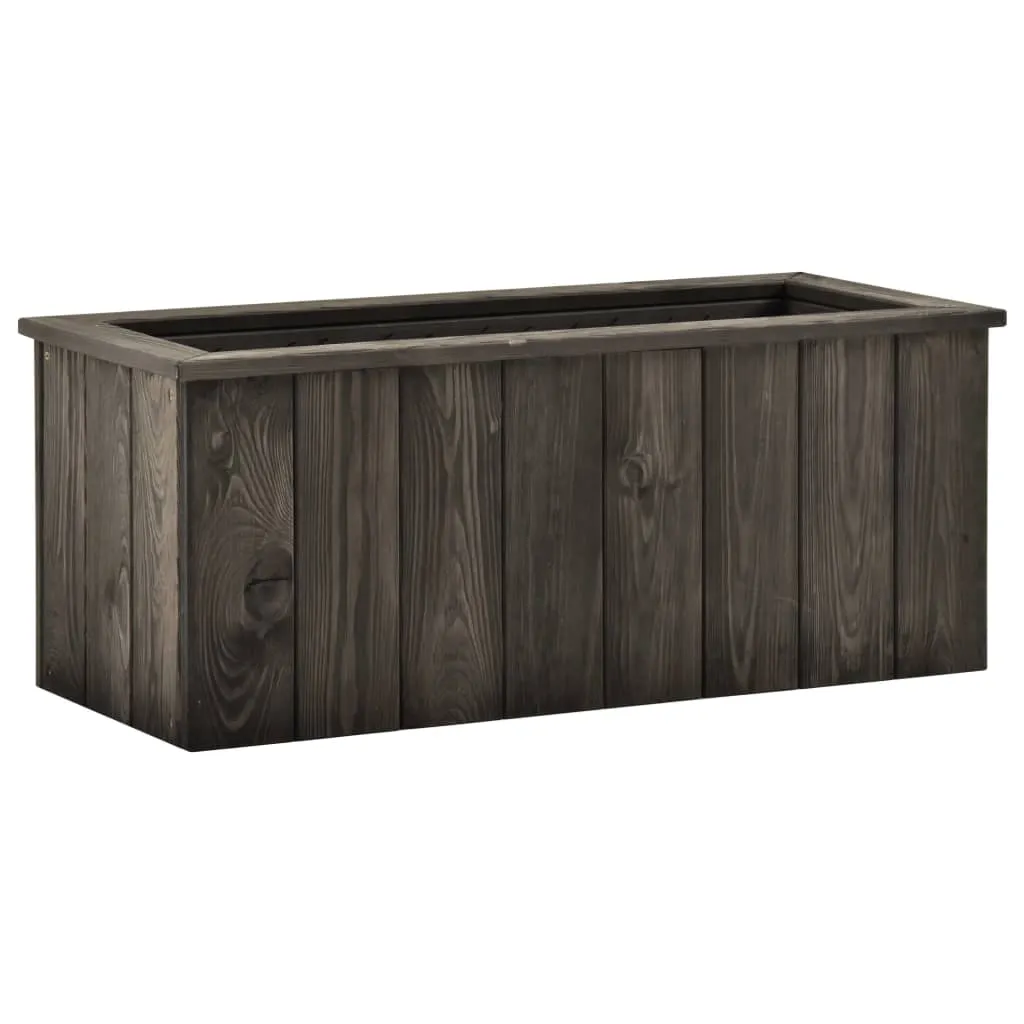 Hochbeet Dunkelgrau 74x32x30 cm Kiefer Massivholz Hochbeet Dunkelgrau 74x32x30 cm Kiefer Massivholz
