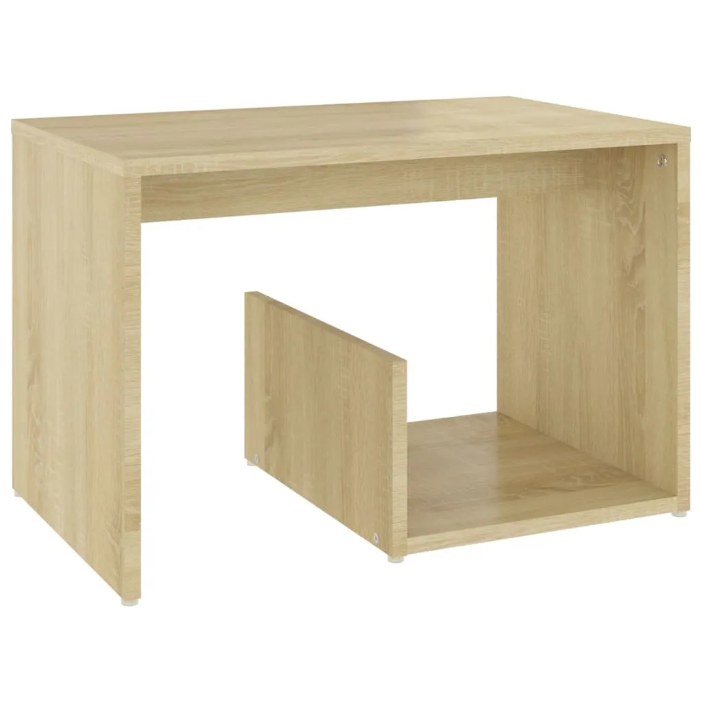 Moderner Beistelltisch Sonoma-Eiche 59x36x38 cm mit viel Stauraum