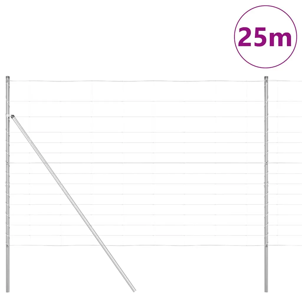 Robuster Zaunpfosten 2500 x 160 cm galvanisiert aus Stahl