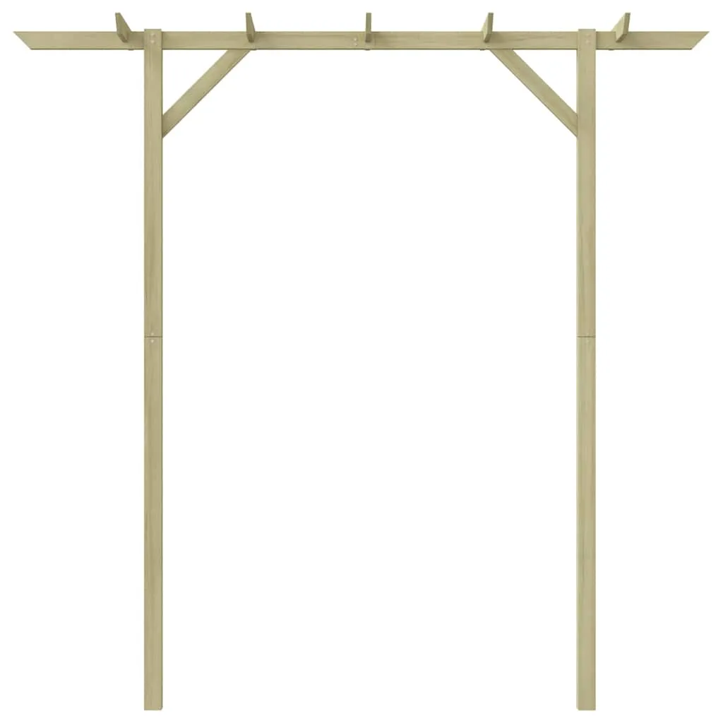 Holz-Pergola Gartenbogen 205x40x203 cm grün imprägniert