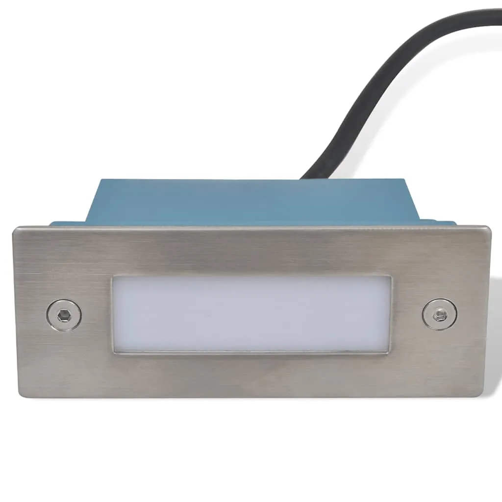 LED-Treppenleuchten 44x111x56 mm Edelstahl Warmweiß IP54