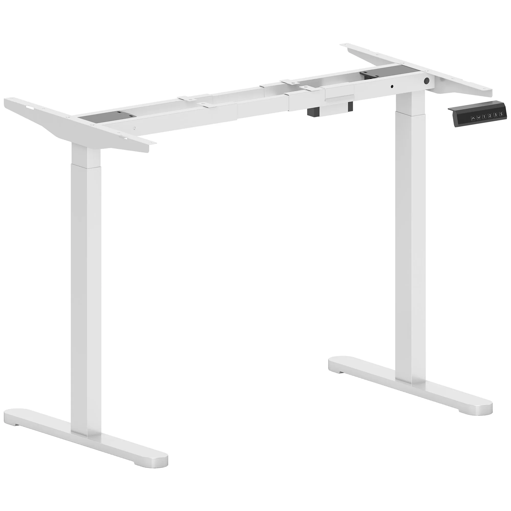 Höhenverstellbares Schreibtischgestell 70-118 cm in Weiß