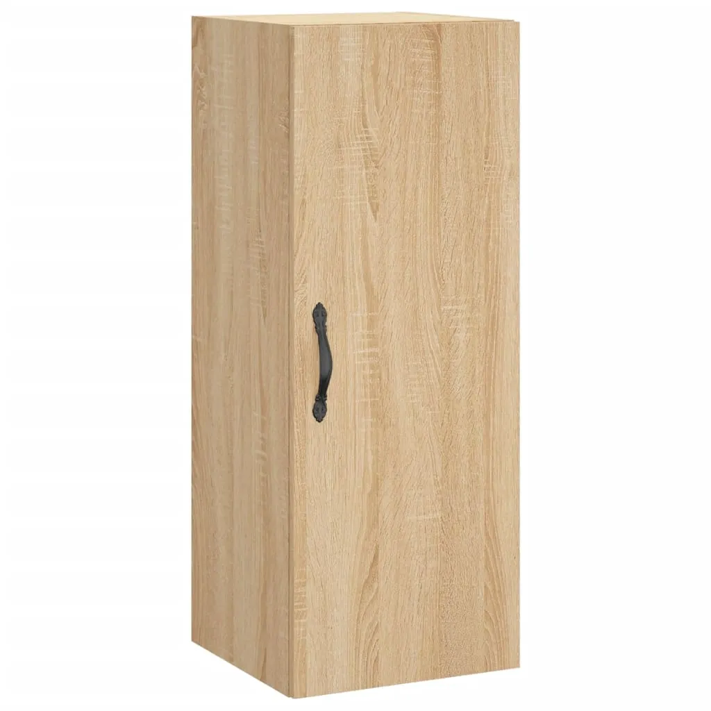 Highboard Sonoma-Eiche 34,5 x 34 x 180 cm aus Holzwerkstoff und Metall