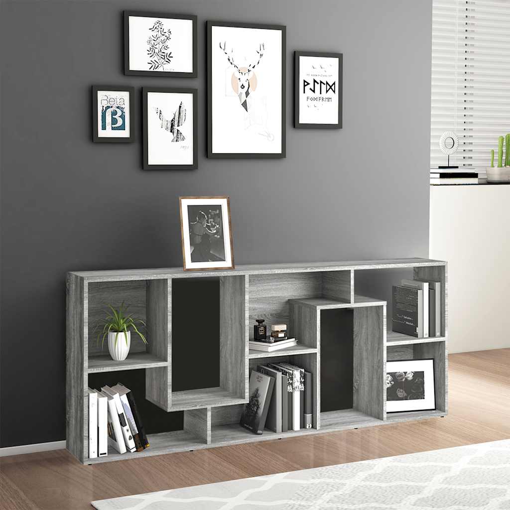 Bücherregal 67x24x161 cm in Grau Sonoma aus Holzwerkstoff