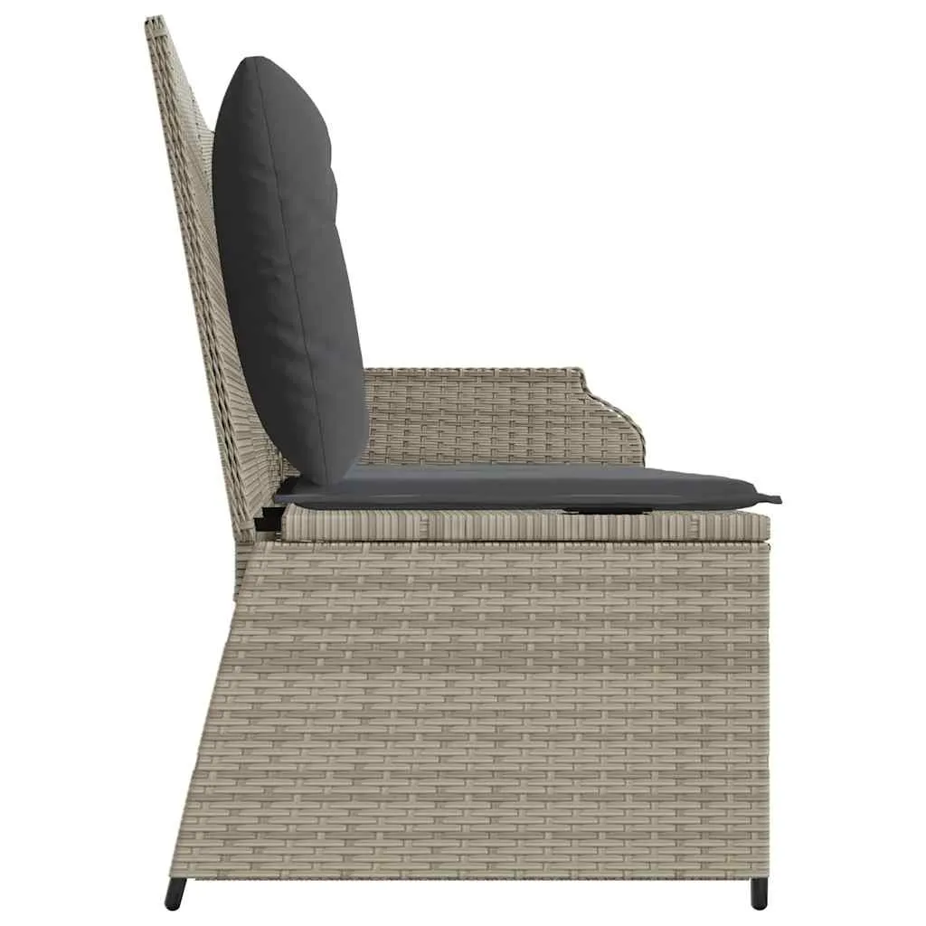 Garten-Relaxbank Hellgrau 110 x 67 x 95 cm