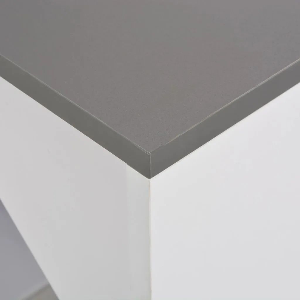 Bartisch mit Schrank Weiß 115x59x200 cm