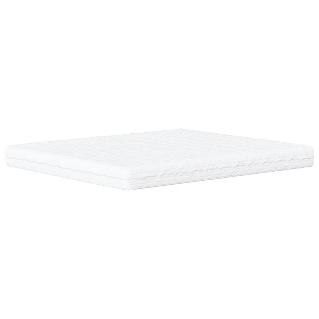 Bettgestell Dover Hellgrau 218x165x74,5 cm mit Schaumstoffmatratze 160x200x17 cm