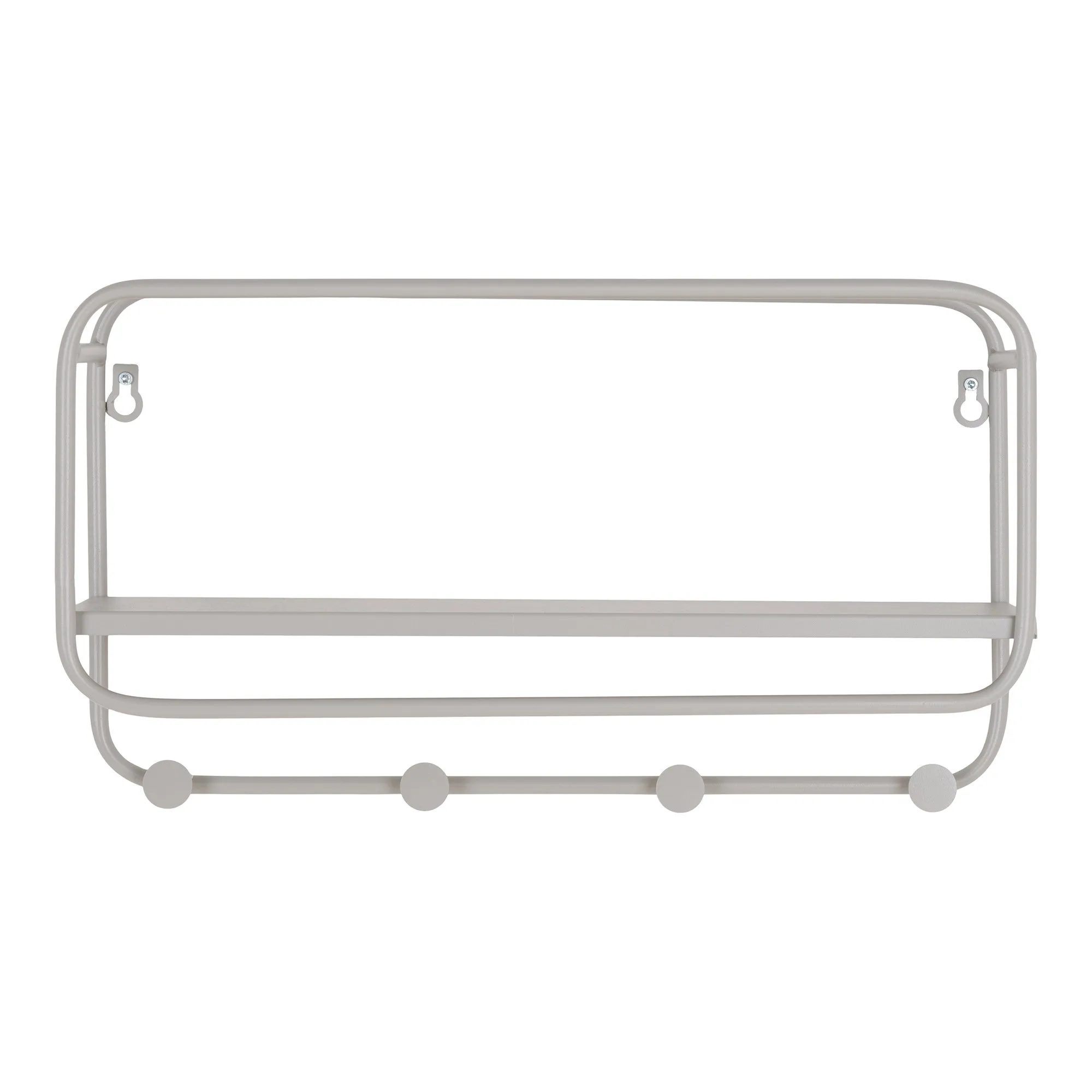 tinkaro Feira Hutablage Stahl 45x15x25 cm Grau