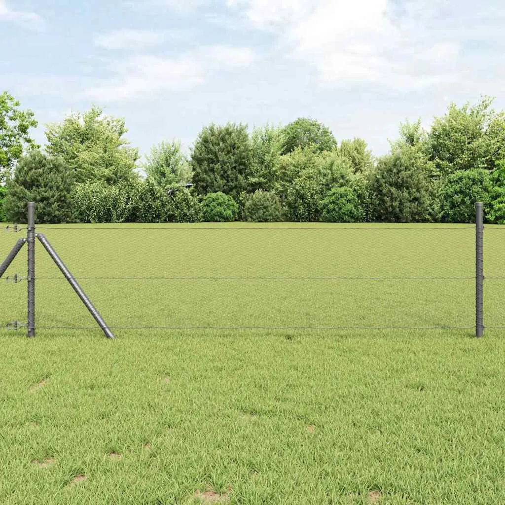 Hexagonzaun PVC Grau 100 x 0,4 m – Moderner Garten- und Terrassenzaun