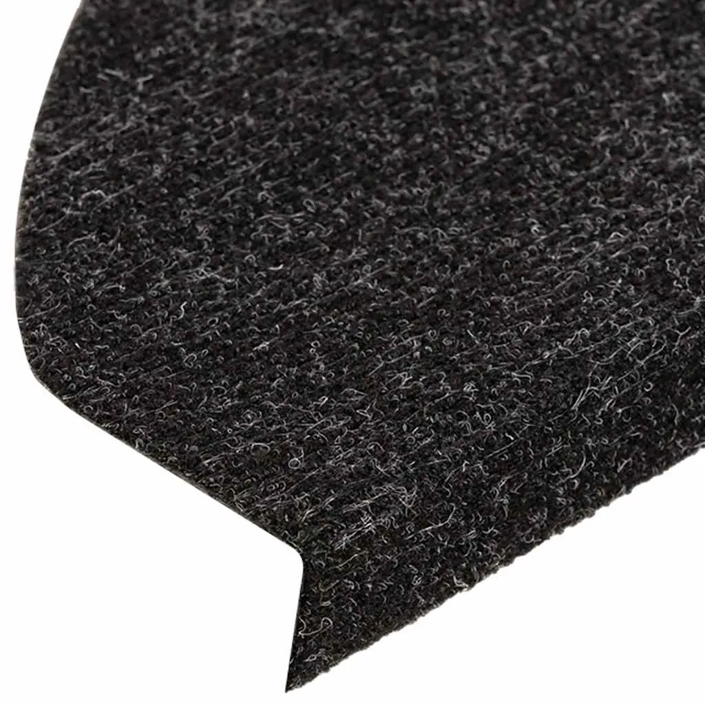 Stufenmatten Selbstklebend 15 Stk. 56x17x3 cm Schwarz