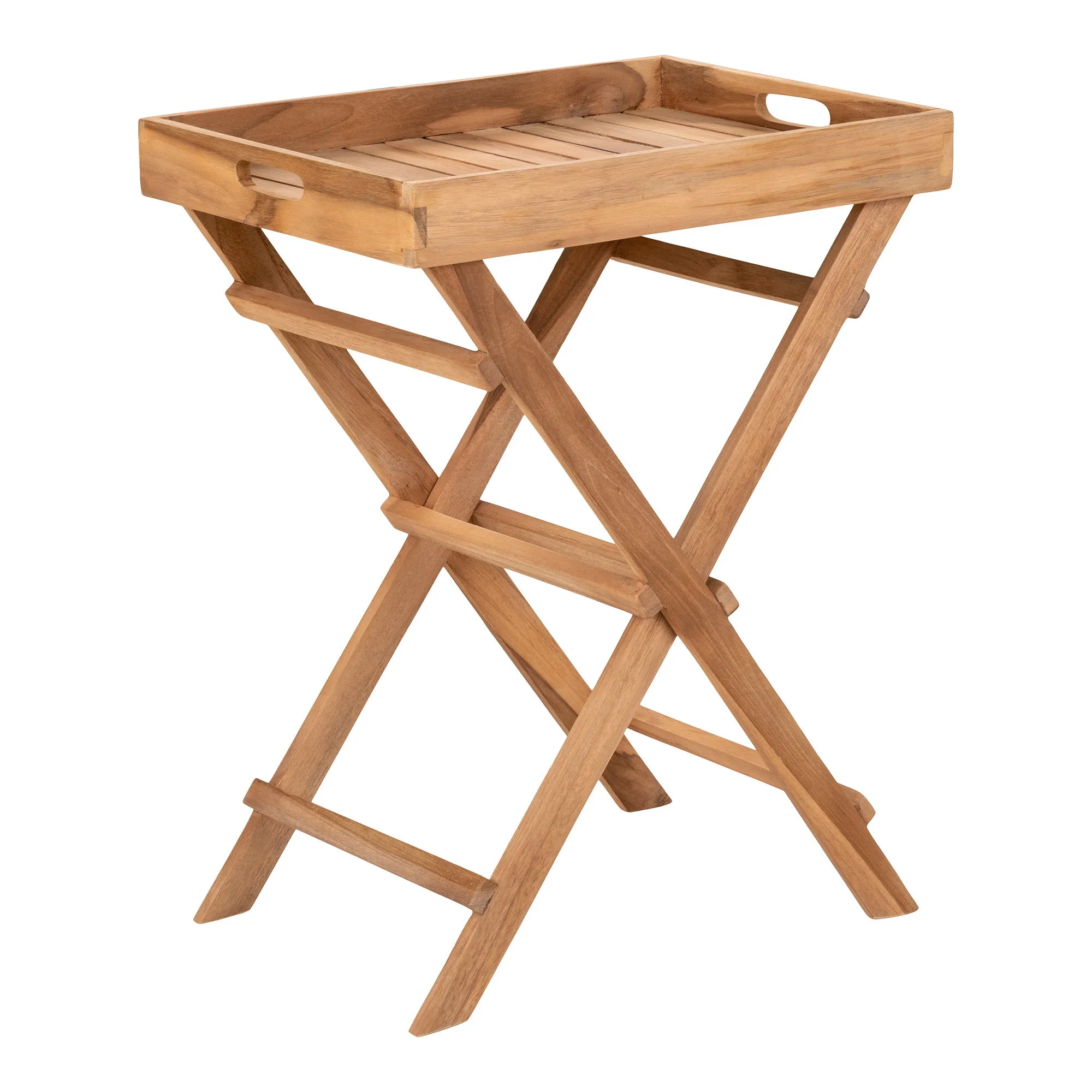 tinkaro Ronda Tablett-Beistelltisch 39 x 29 x 49,5 cm Natur