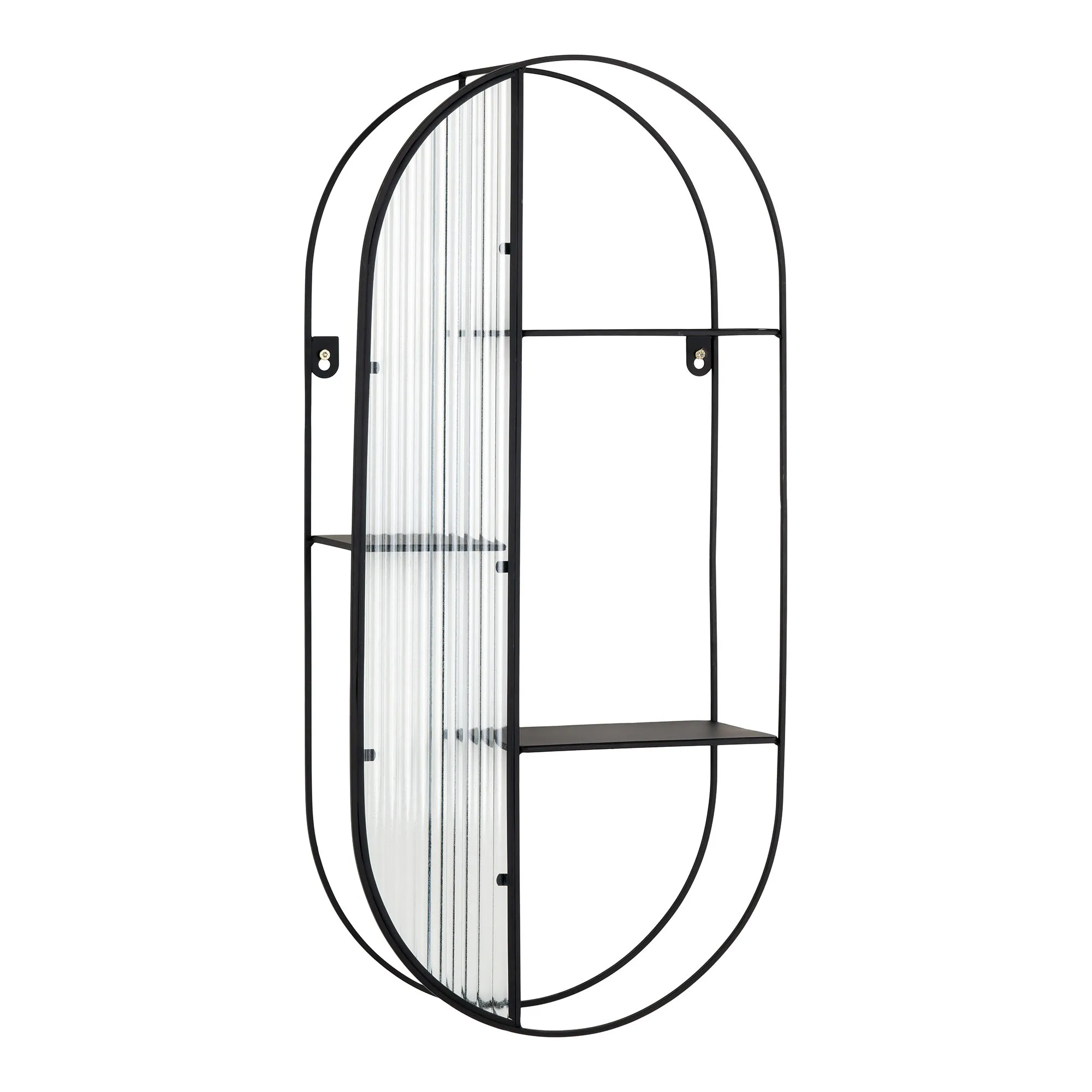 tinkaro Regal Newcastle Glas, Stahl Schwarz