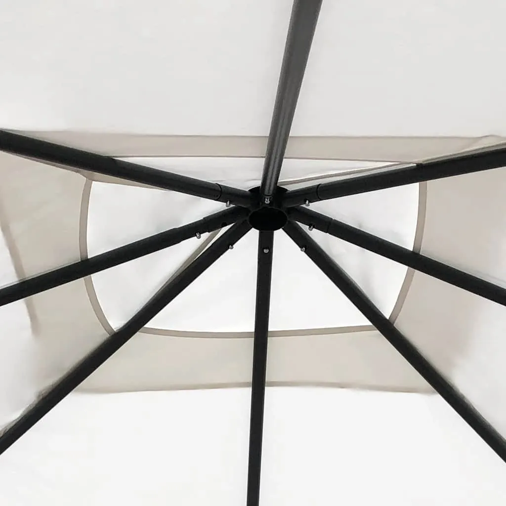 Pavillon 3x3x2,6 m Creme mit Stahlkonstruktion