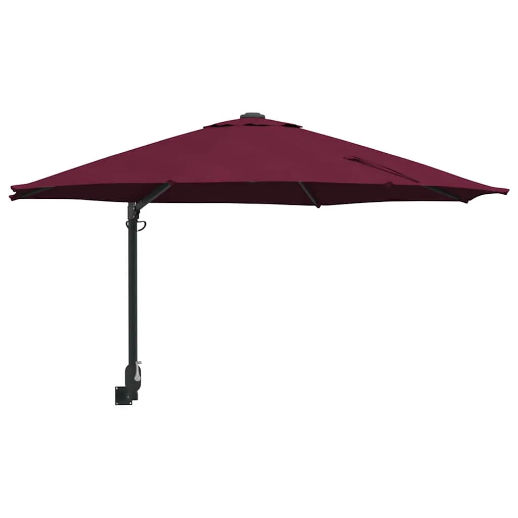 Garten-Sonnenschirm Bordeauxrot 248 x 248 x 148 cm
