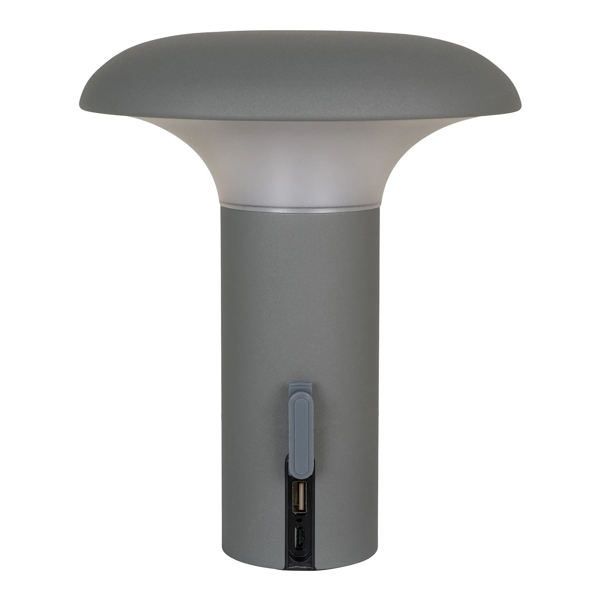 tinkaro Ramsey LED Lampe wiederaufladbar 17 x 17 x 21 cm Grau