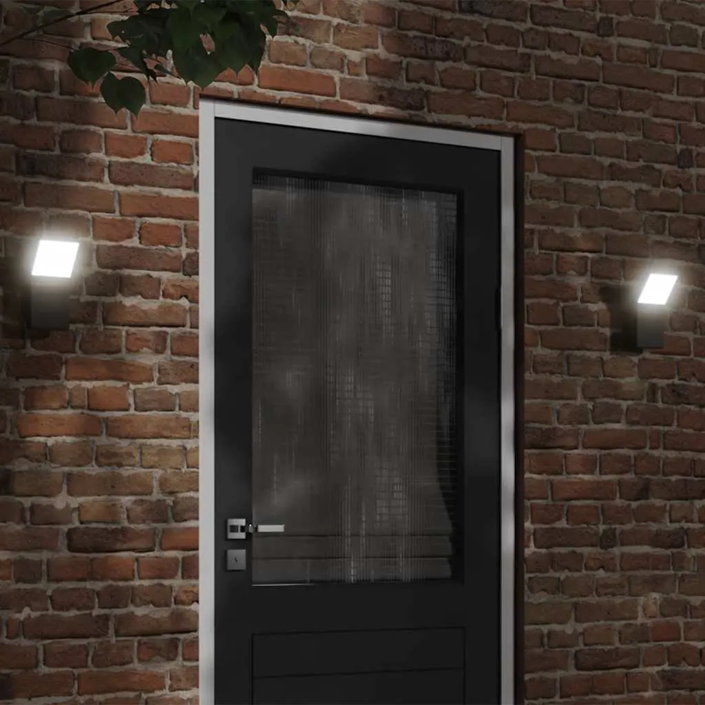 LED Außenwandleuchten Schwarz 10 x 15 x 22 cm wetterfest IP54