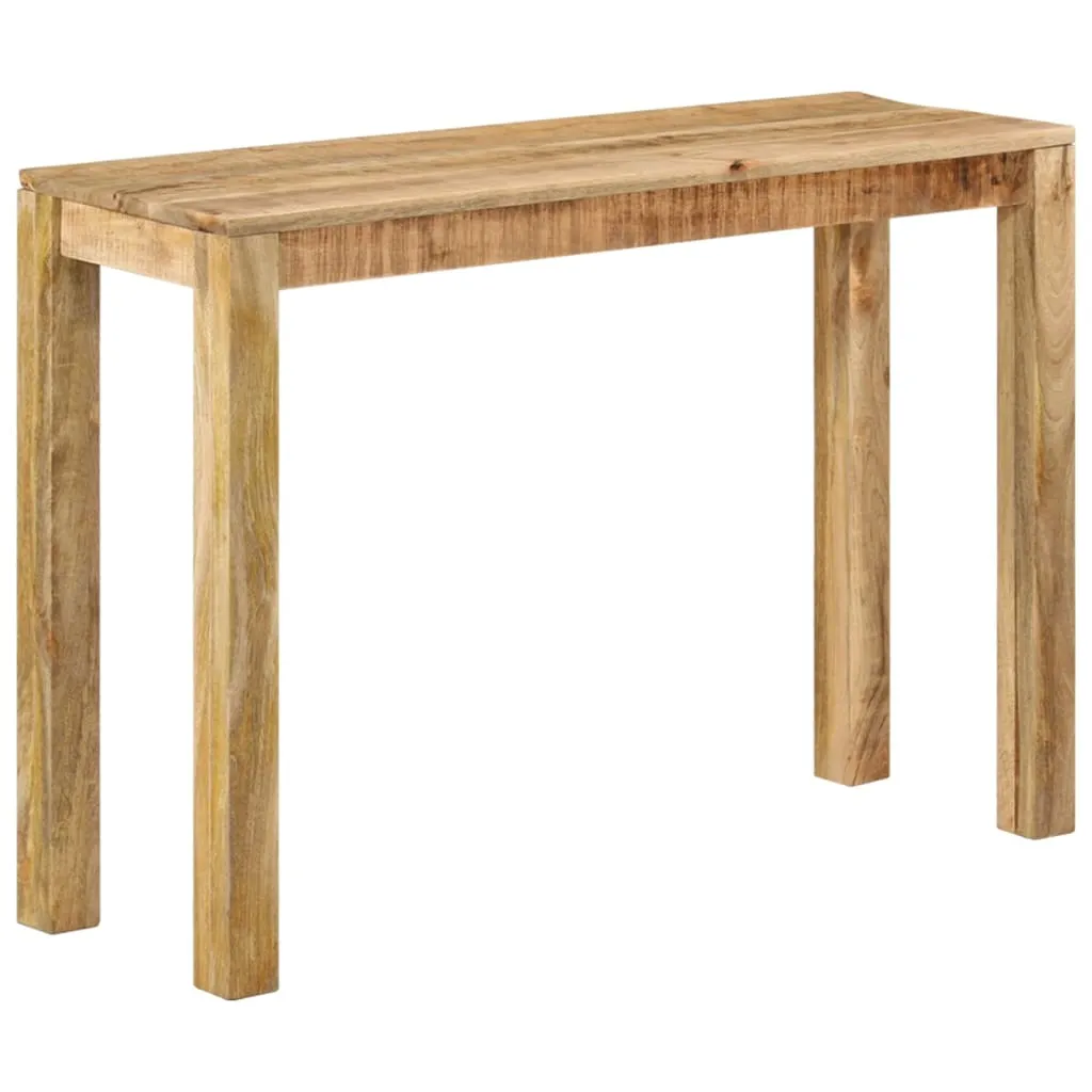 Konsolentisch 110x35x76 cm Raues Mangoholz