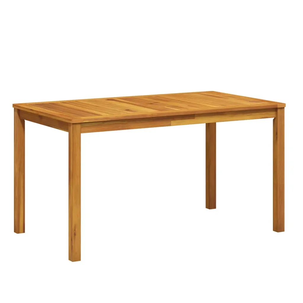 Gartentisch 140x80x74 cm Massivholz Akazie