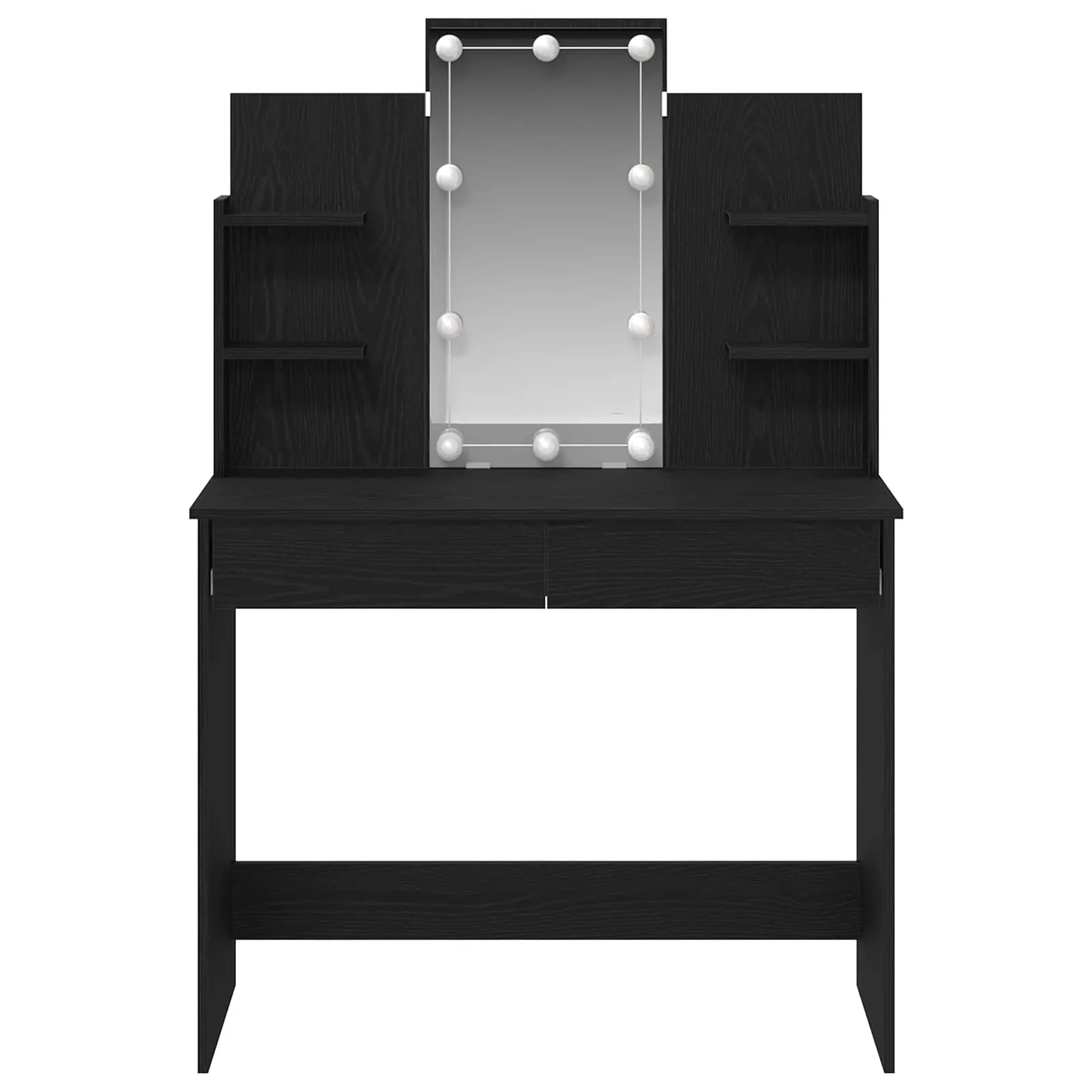 Moderner Schminktisch 96 x 39 x 142 cm in Schwarz Eichen-Optik