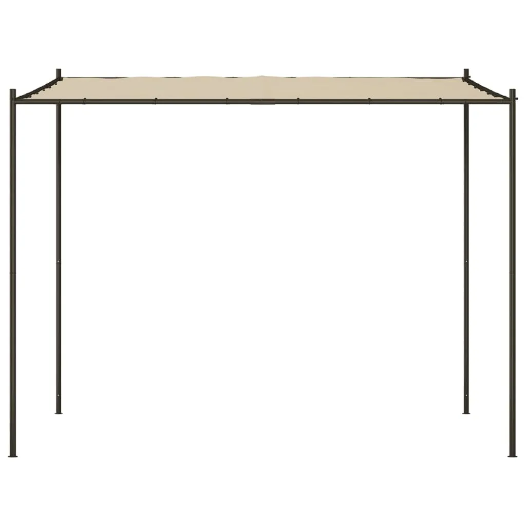 Klassischer Pavillon 3x3 m Beige mit wasserabweisendem Polyester