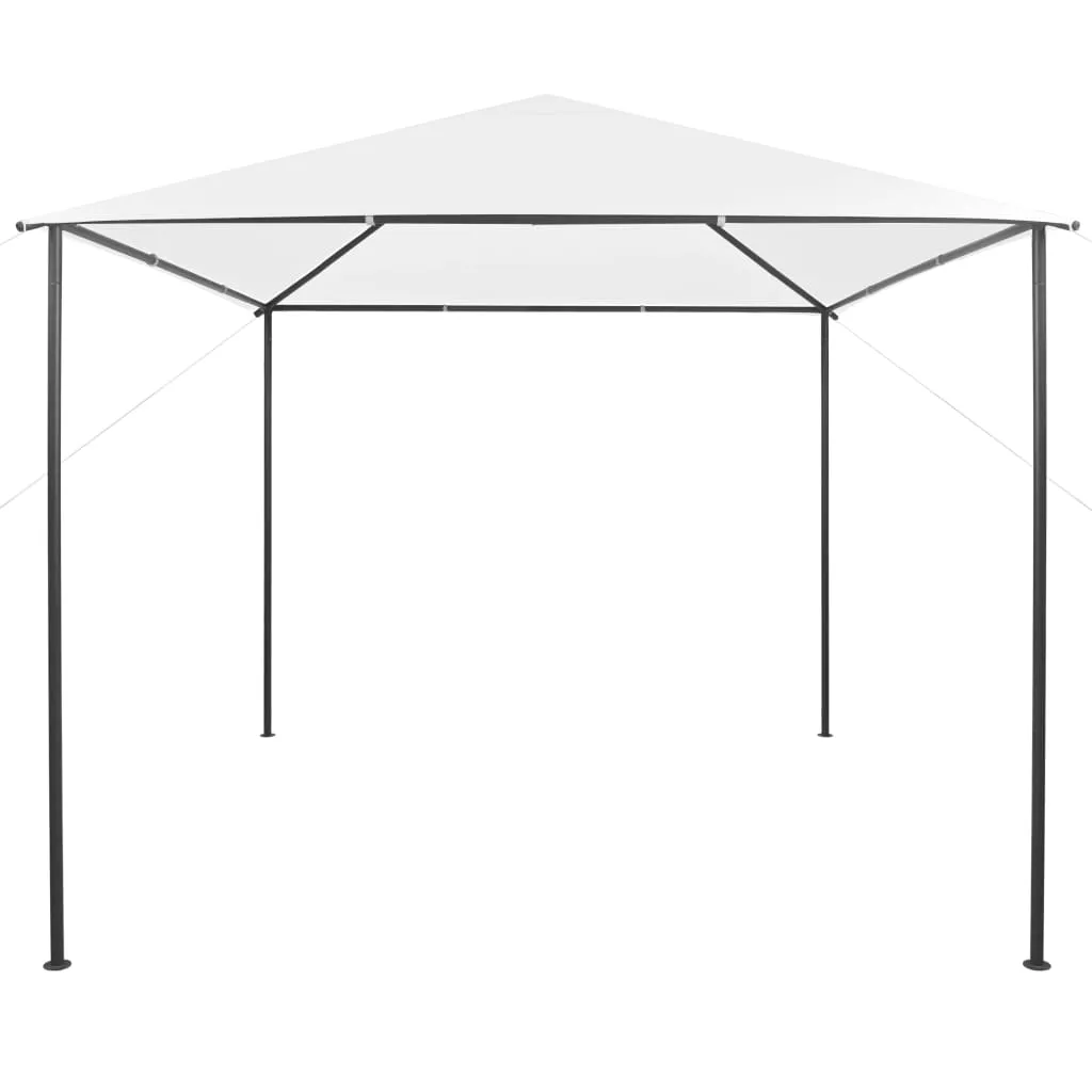 Weißer Pavillon 3x3x2,9 m mit Stahlrahmen und Oxford-Gewebe