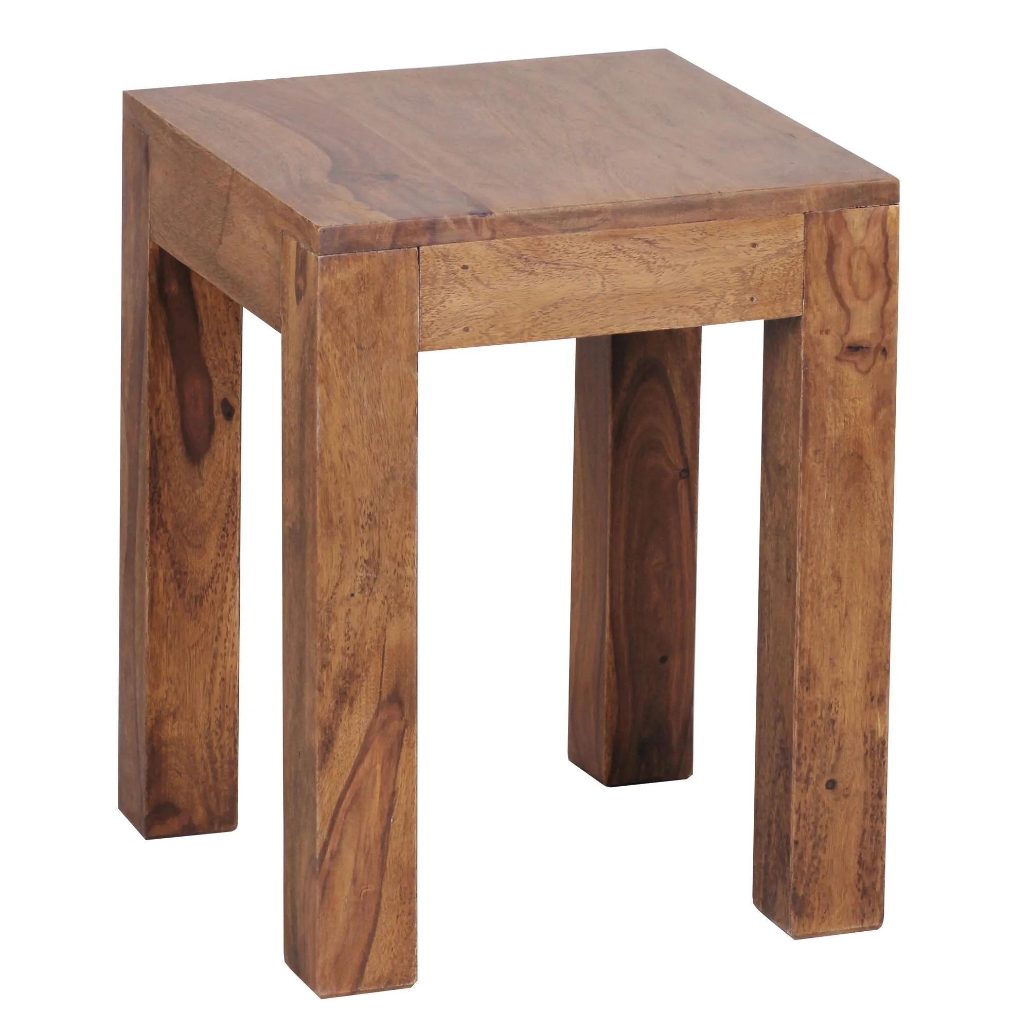 tinkaro Beistelltisch eckig DENISE Massiv-Holz Sheesham Wohnzimmer-Tisch Braun tinkaro Beistelltisch eckig DENISE Massiv-Holz Sheesham Wohnzimmer-Tisch Braun